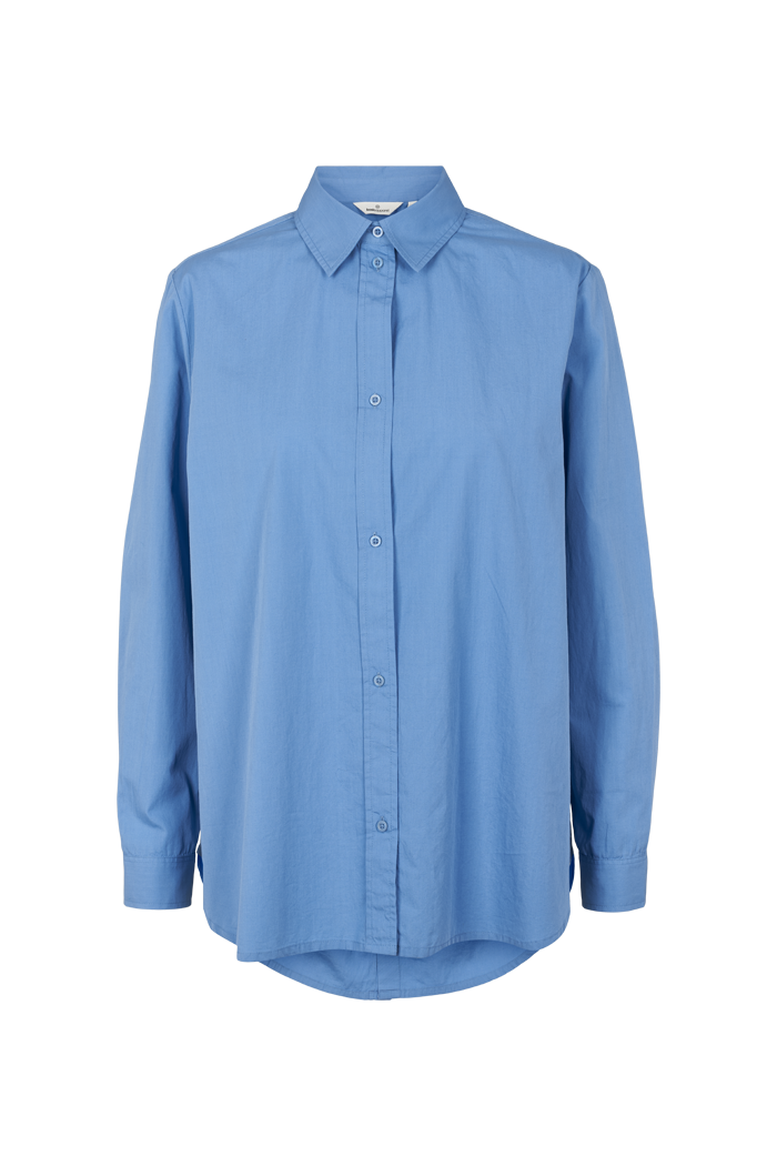 Basic Apparel Silje LS Shirt Skjorter 790 Riviera
